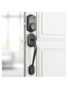 Cerradura Inteligente Biométrica AkaGear DS10 con Manija - Huella Dactilar y Teclado