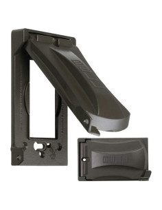 Cubierta de metal a prueba de agua Hubbell MX1050Z 12-en-1 bronce