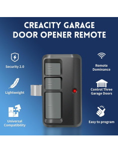 Control Remoto Universal CreaCity 893Max para Puerta de Garaje 2