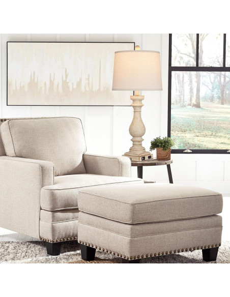 Juego de 2 Lámparas de Mesa Vintage Cinkeda con USB 73.66 cm