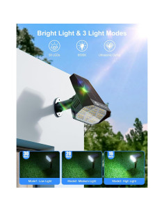 Luces Solares de Spot Brightown 4 Pack 58 LED IP67 2-en-1 2