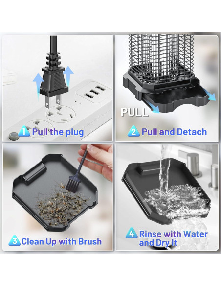 Zapper de Insectos Eléctrico Jawlark 4200V Impermeable 1 Unidad