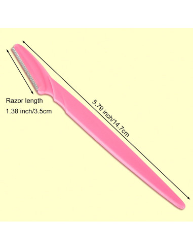 66 Cuchillas de Cejas y Afeitadora Facial Colovis - Seguras y Multifuncionales