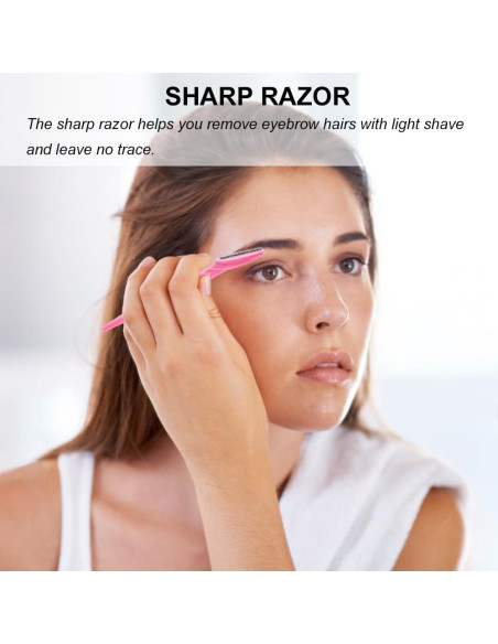 66 Cuchillas de Cejas y Afeitadora Facial Colovis - Seguras y Multifuncionales