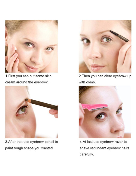 66 Cuchillas de Cejas y Afeitadora Facial Colovis - Seguras y Multifuncionales