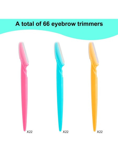 66 Cuchillas de Cejas y Afeitadora Facial Colovis - Seguras y Multifuncionales
