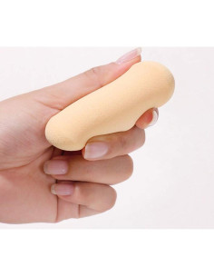 Esponja de Maquillaje Oval Puff 2 Pzs - Tonos Piel y Rosa 2