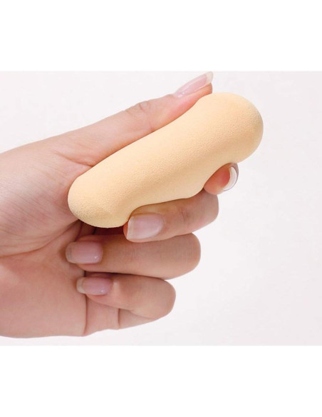 Esponja de Maquillaje Oval Puff 2 Pzs - Tonos Piel y Rosa