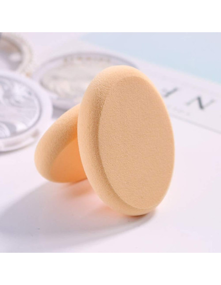 Esponja de Maquillaje Oval Puff 2 Pzs - Tonos Piel y Rosa