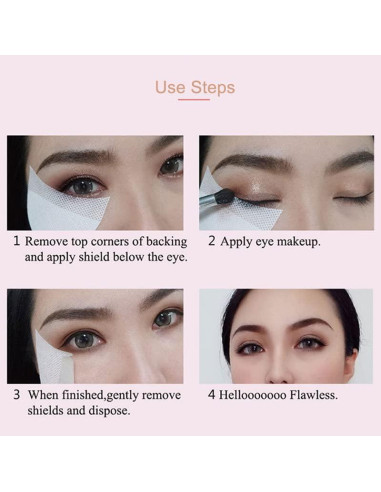 150 Almohadillas de Sombra de Ojos Faiteary 50x68mm