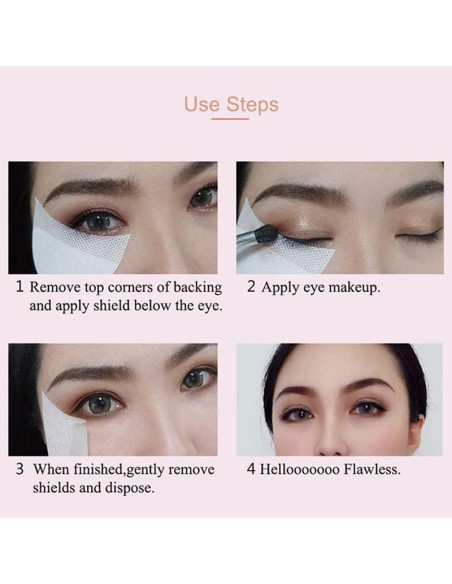 150 Almohadillas de Sombra de Ojos Faiteary 50x68mm