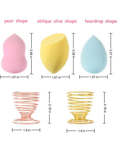 Juego de 24 Esponjas de Maquillaje Abgream Veganas Sin Látex 2