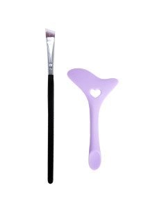 Brocha de Delineador de Ojos DogieLyn Punta Fina Púrpura