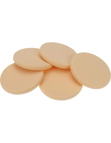 25 Esponjas de Maquillaje Redondas Suaves HANJIAONI 5cm