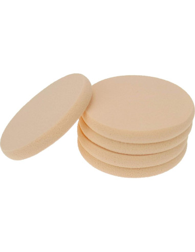 25 Esponjas de Maquillaje Redondas Suaves HANJIAONI 5cm