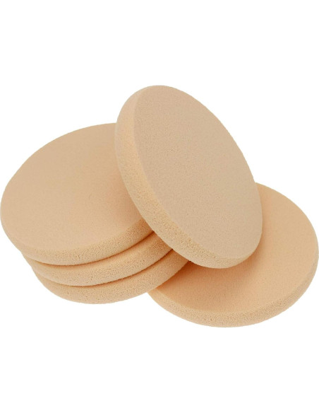 25 Esponjas de Maquillaje Redondas Suaves HANJIAONI 5cm