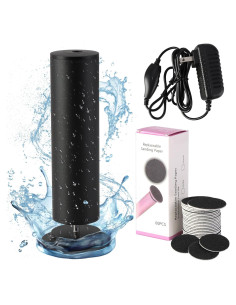 Removedor de Callos Eléctrico Dermave Negro con 60 Discos