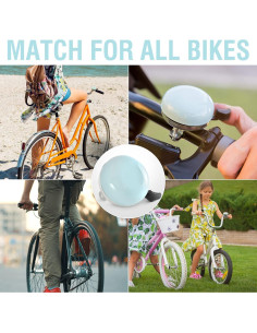 Timbre de Bicicleta MARQUE Cruiser 57mm Acero Azul Clásico 2