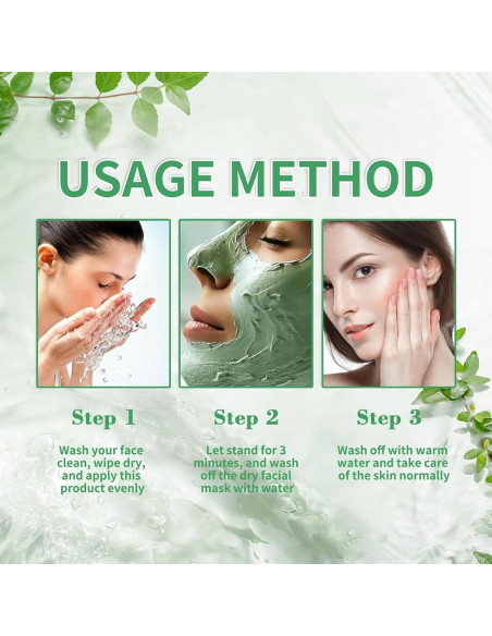 Mascarilla de Arcilla de Tomate Verde Jgppe 2PCS - Limpieza Profunda