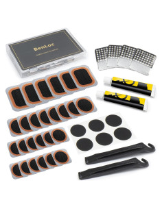 Kit de Reparación de Neumáticos Dexnoca - 26 Parches y Herramientas