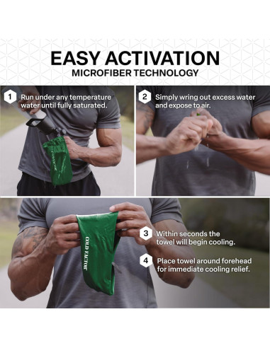 Banda para la cabeza COLD FACTOR enfriamiento instantáneo UPF 50+