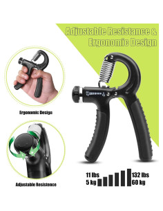 Fortalecedor de Agarre Exology Fitness Ajustable 5-60 kg 2
