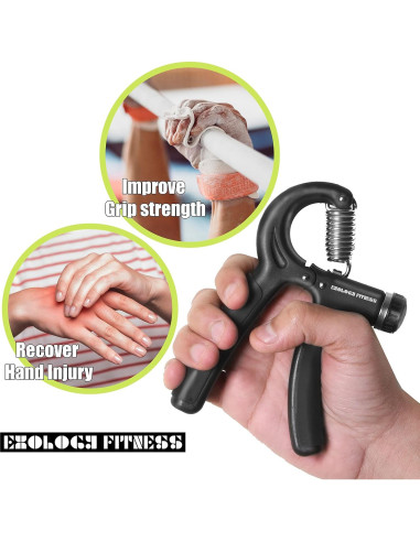 Fortalecedor de Agarre Exology Fitness Ajustable 5-60 kg