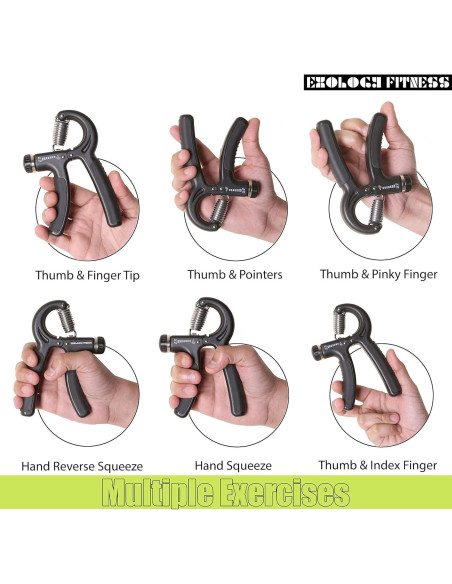Fortalecedor de Agarre Exology Fitness Ajustable 5-60 kg