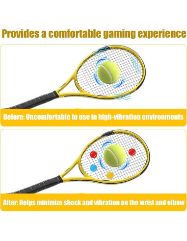 16 Amortiguadores de Vibración de Silicona Gosknor para Tenis