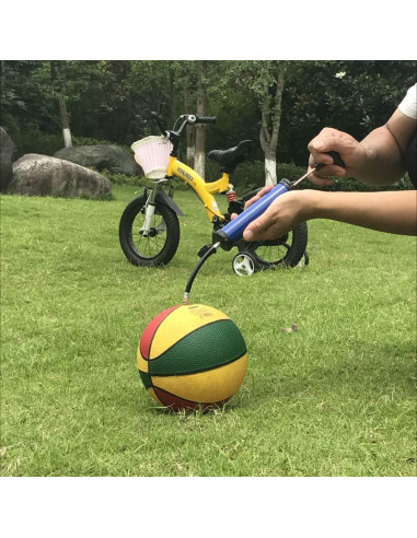 Bomba de Pelotas Manual HDNNC Azul con Agujas y Boquillas