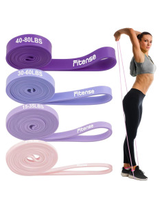 Set de Bandas de Resistencia Fitense 4PCS para Pull Up 2.3-36.3kg