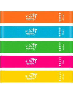 Bandas de Ejercicio de Resistencia Fit Simplify 5 Piezas 25.4 cm 2