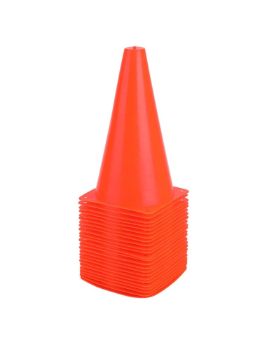 Conos de Tráfico Fragraim 9" Naranja - Juego de 24 para Entrenamiento