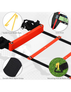 Escalera de Agilidad Camkinger 6m 12 Peldaños con Bolsa 2