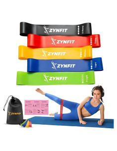 Bandas de Resistencia ZYNFIT - 5 Niveles para Ejercicio y Terapia