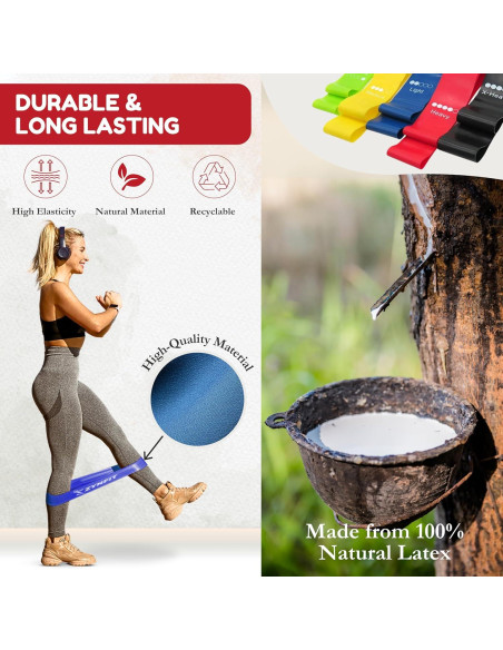 Bandas de Resistencia ZYNFIT - 5 Niveles para Ejercicio y Terapia