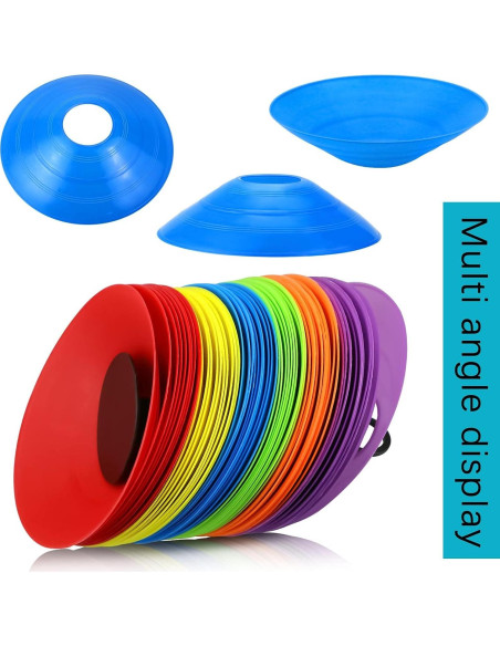 60 Conos de Agilidad Faxco para Entrenamiento Deportivo - 6 Colores 60 Conos de Agilidad Faxco para Entrenamiento Deportivo - 6 Colores