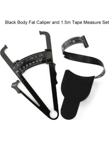Juego de Calibrador de Grasa Corporal y Cinta Métrica 1.5m