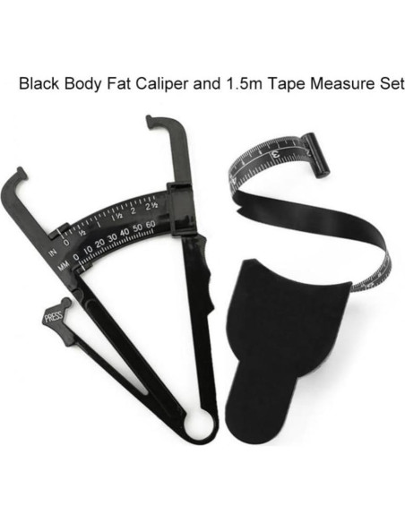 Juego de Calibrador de Grasa Corporal y Cinta Métrica 1.5m