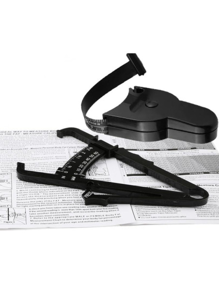 Juego de Calibrador de Grasa Corporal y Cinta Métrica 1.5m