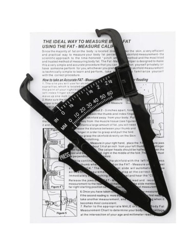 Juego de Calibrador de Grasa Corporal y Cinta Métrica 1.5m