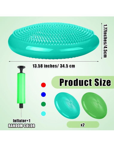 Cojín Wobble Silipull 34.5 cm 2 Pcs para Mejora de Postura