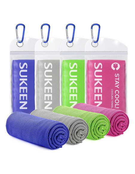 Toalla Enfriadora Sukeen 101.6x30.5cm Microfibra Reutilizable