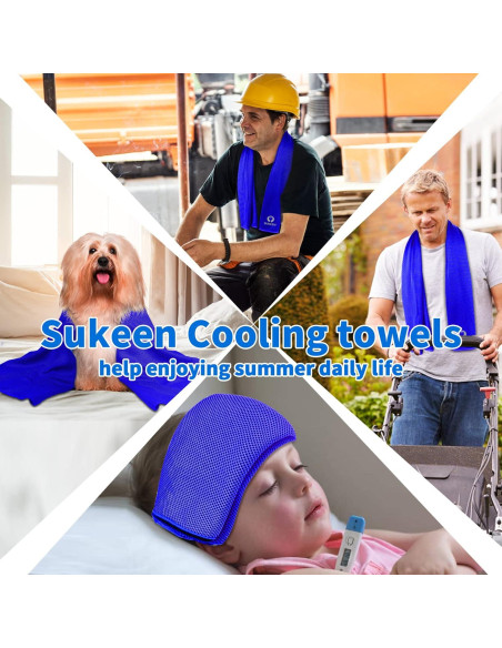 Toalla Enfriadora Sukeen 101.6x30.5cm Microfibra Reutilizable