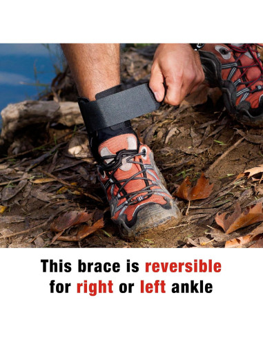 Estabilizador de Tobillo Deluxe ACE Ajustable Negro 1 Paquete