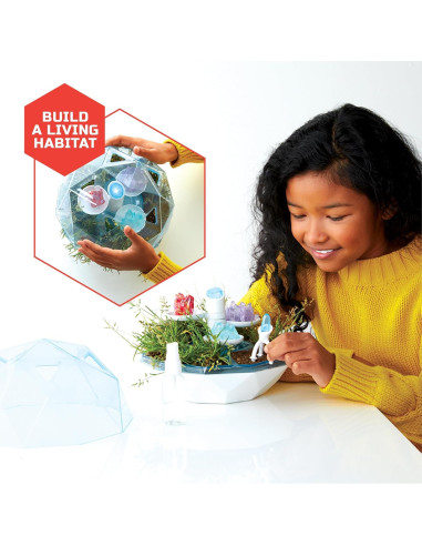 Terrario LED DIY Discovery Geodome con Cristales y Semillas