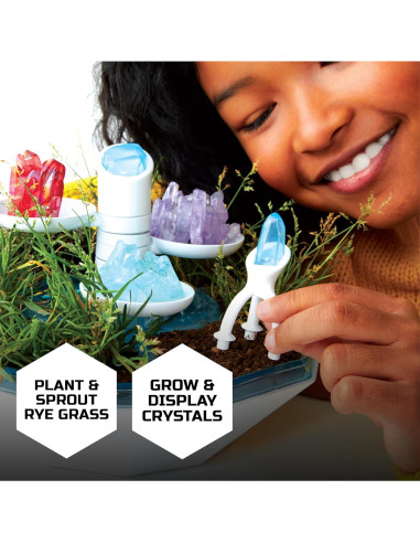 Terrario LED DIY Discovery Geodome con Cristales y Semillas