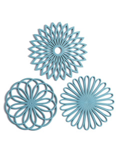 Juego de 3 Alfombrillas de Silicona Antideslizantes Colinda