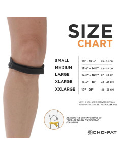 Soporte de Rodilla Cho-Pat Original Pequeño Negro 2