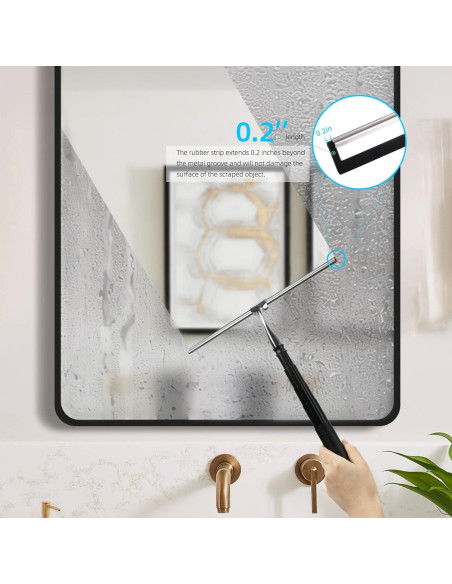 Raspador de Ventanas Extensible Toncoke 30.48 cm Negro